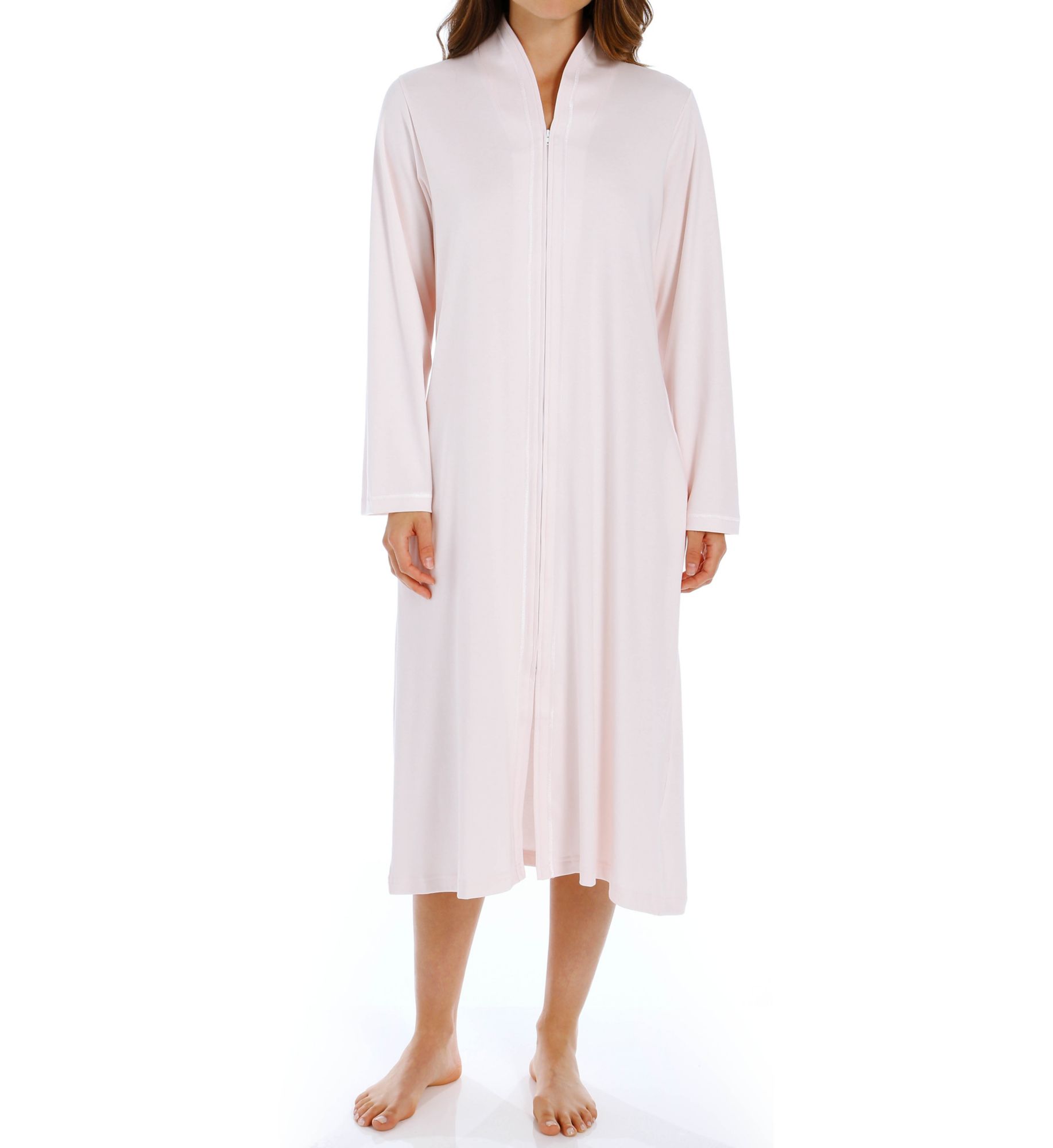 P-Jamas Butterknits Breakaway 48 Inch Zip Robe Pink L  - Image 1