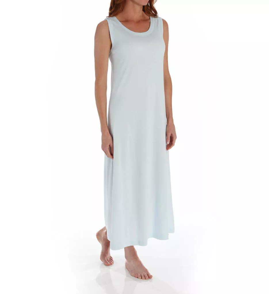 Ankle Length Sleeveless Butterknits Nightgown Blue XS