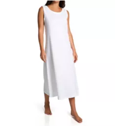 Ankle Length Sleeveless Butterknits Nightgown White XS