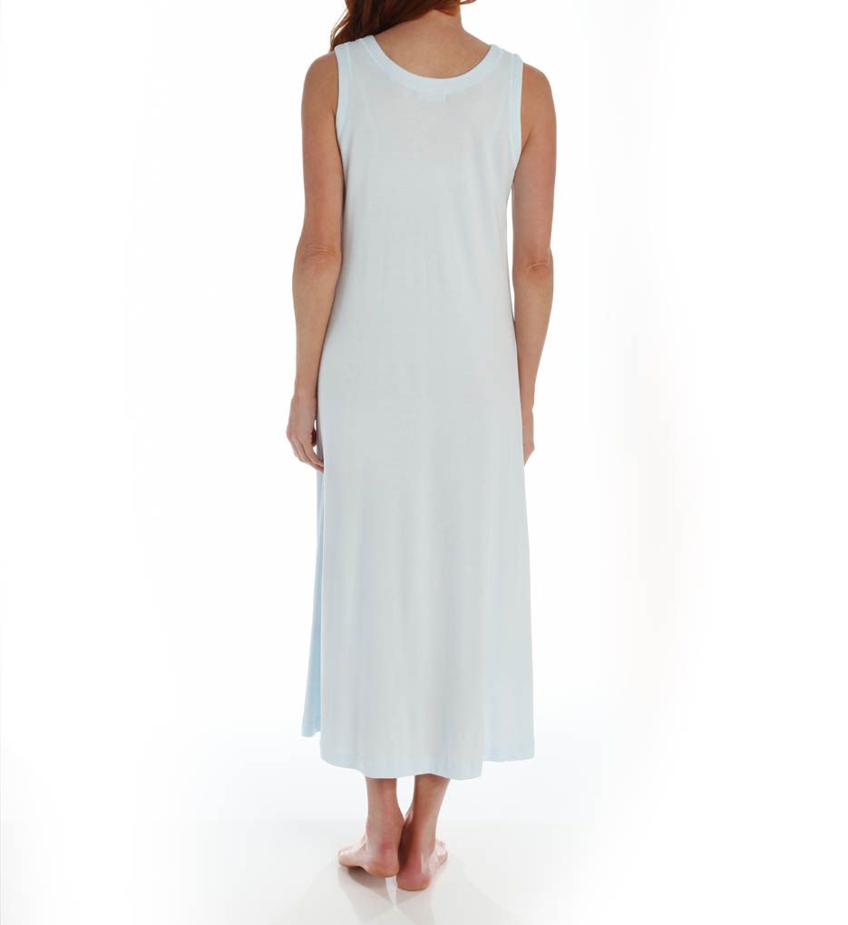 P-Jamas Ankle Length Sleeveless Butterknits Nightgown Blue XS  - Image 2