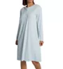 P-Jamas Butterknits Long Sleeve Button Front Gown 377660 - Image 1