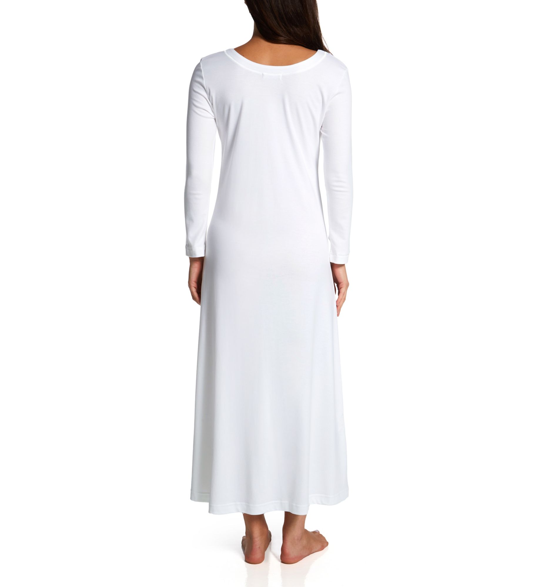 P-Jamas Butterknits LS Long Gown White M  - Image 2