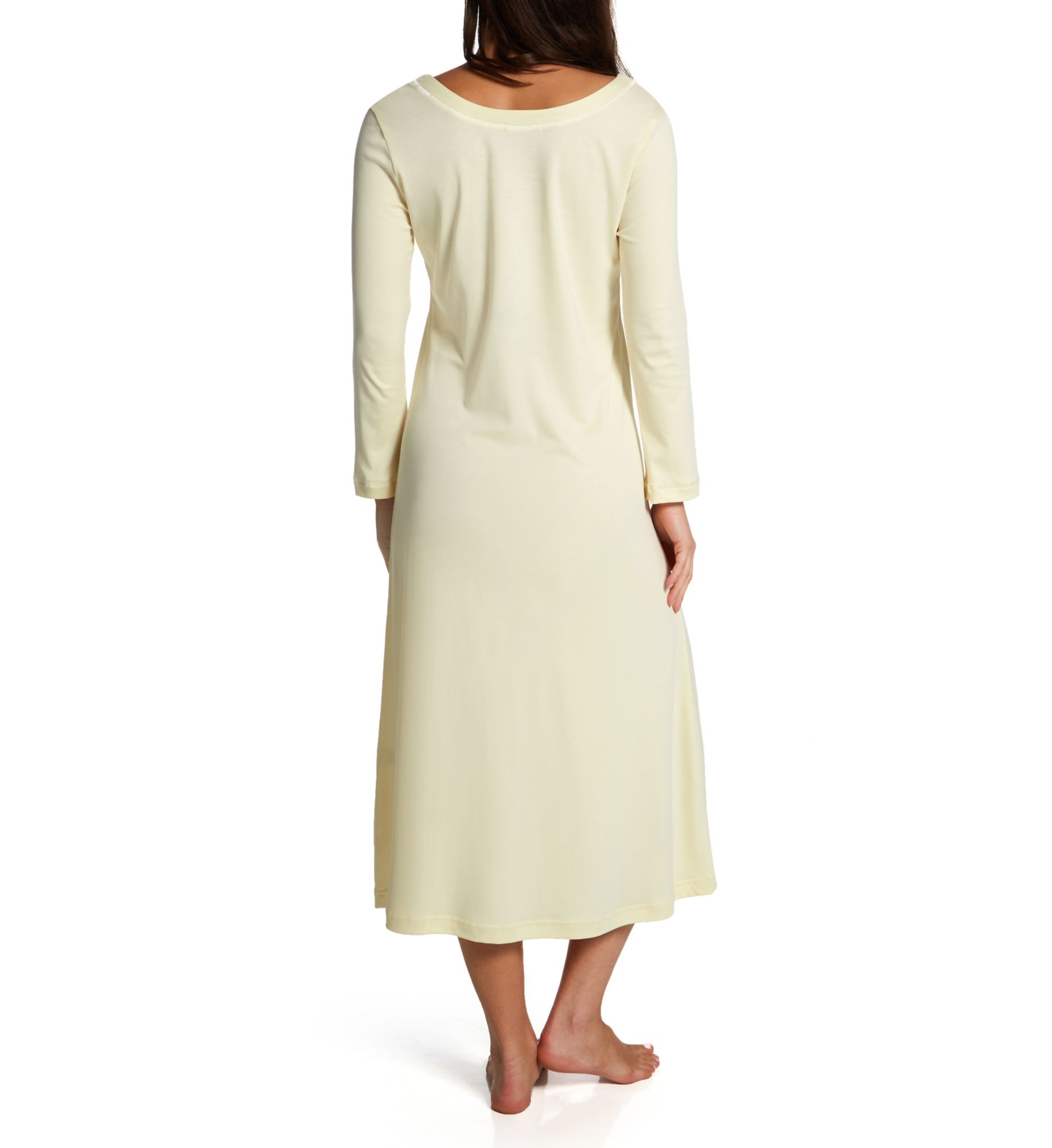 P-Jamas Butterknits LS Long Gown Yellow L  - Image 2
