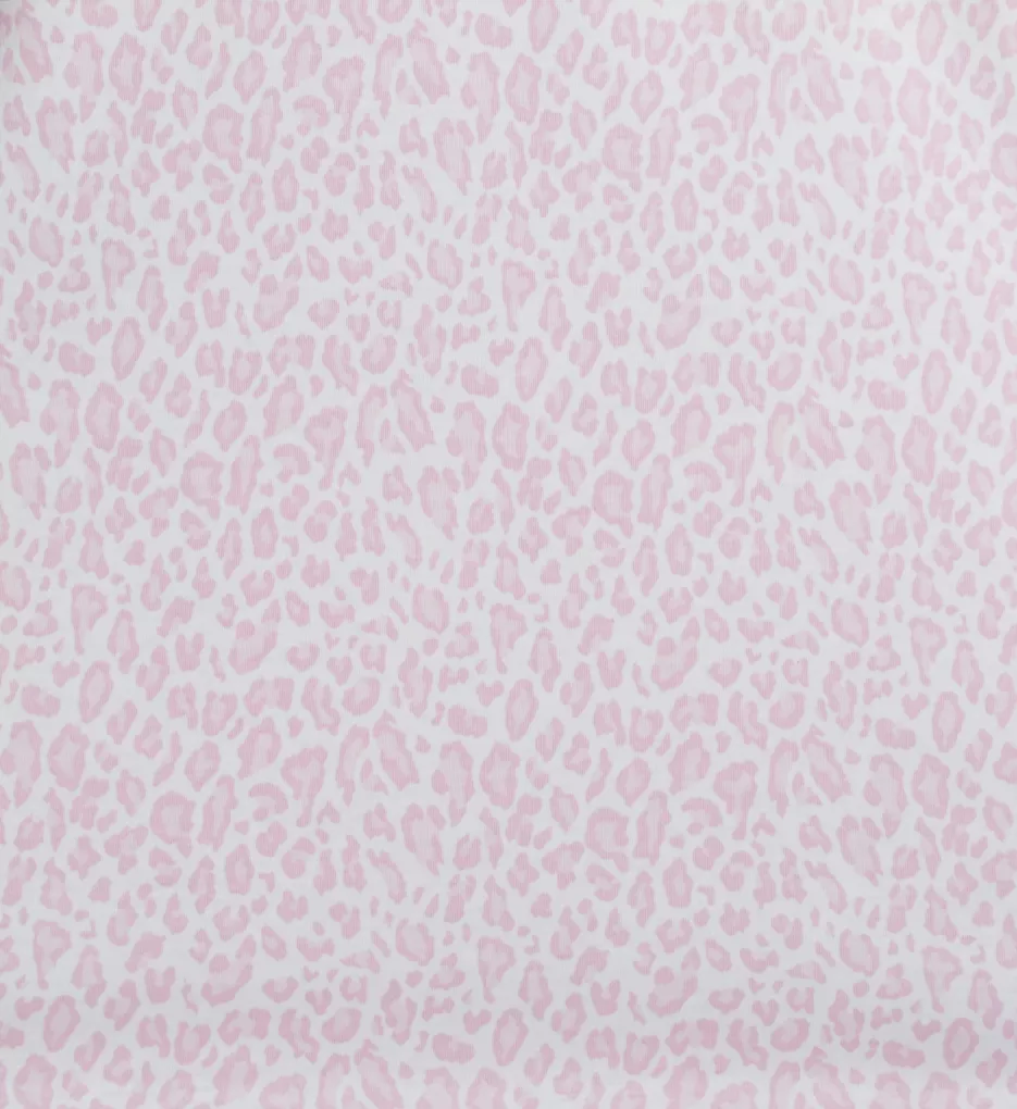 Butterknits Leopard Long Sleeve Long Gown Pink S