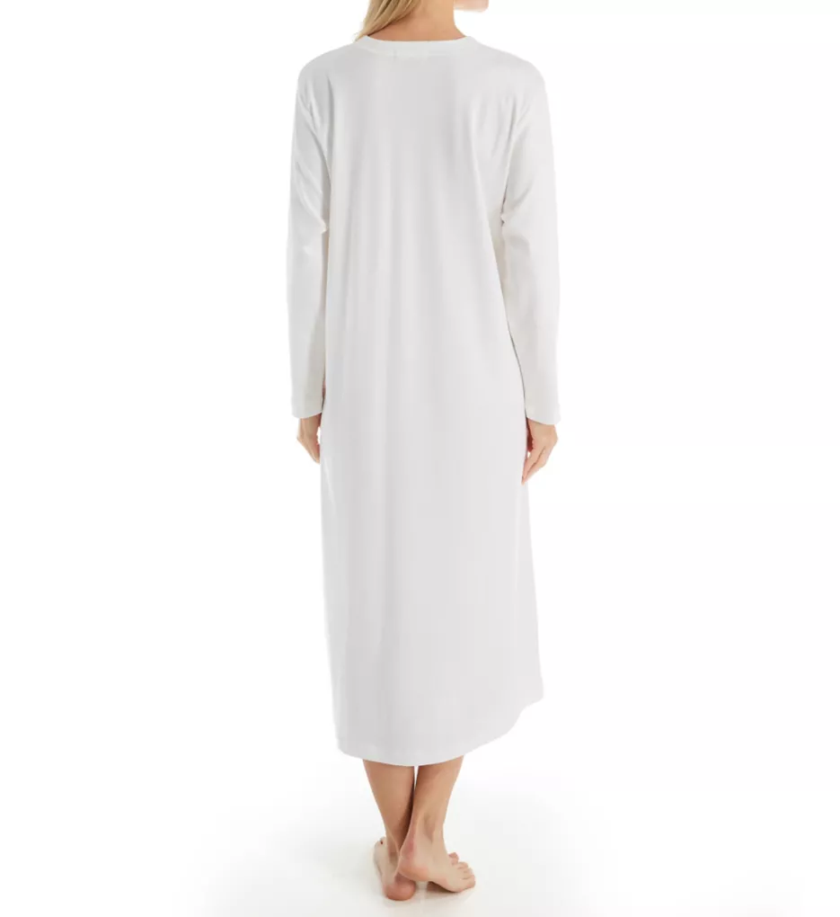 48 Inch Henley Long Gown White XS
