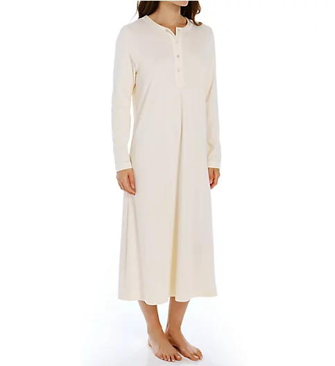 P-Jamas 48 Inch Henley Long Gown 387660