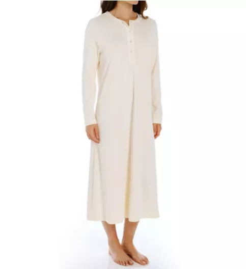 P-Jamas 48 Inch Henley Long Gown 387660