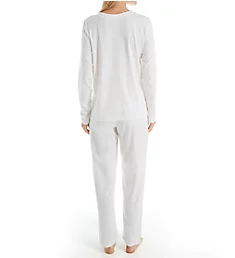 Butterknits 2-Piece Pullover Top and Pant Set White XS