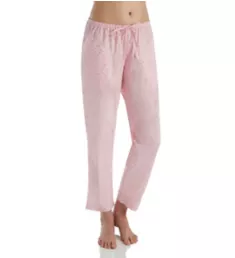 Printed Pima Cotton Pant Pink Flower M