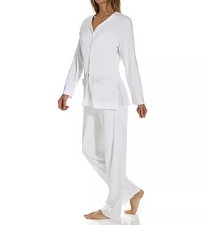Butterknits Pajama Set White XL