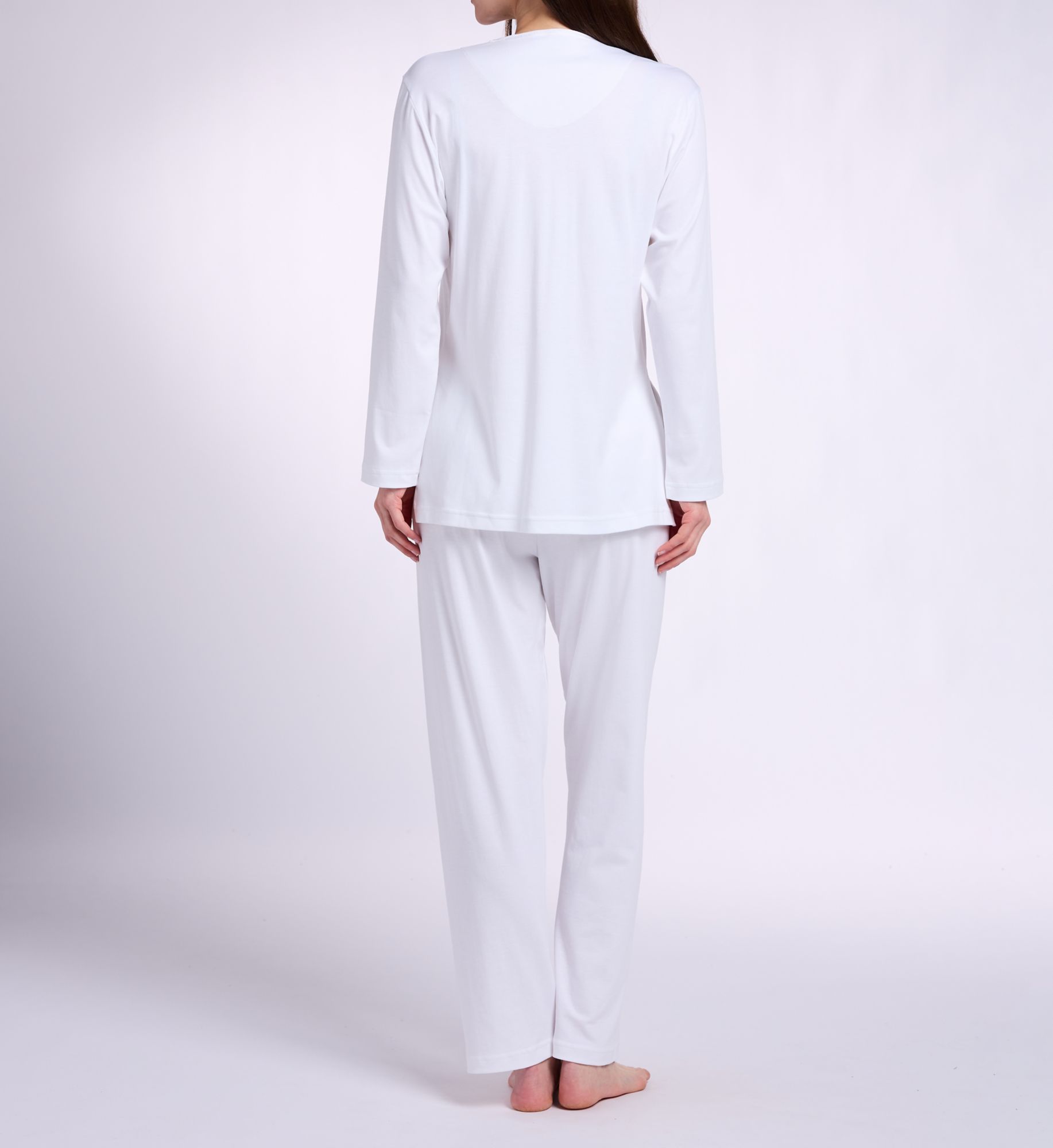 P-Jamas Butterknits Pajama Set White S  - Image 2