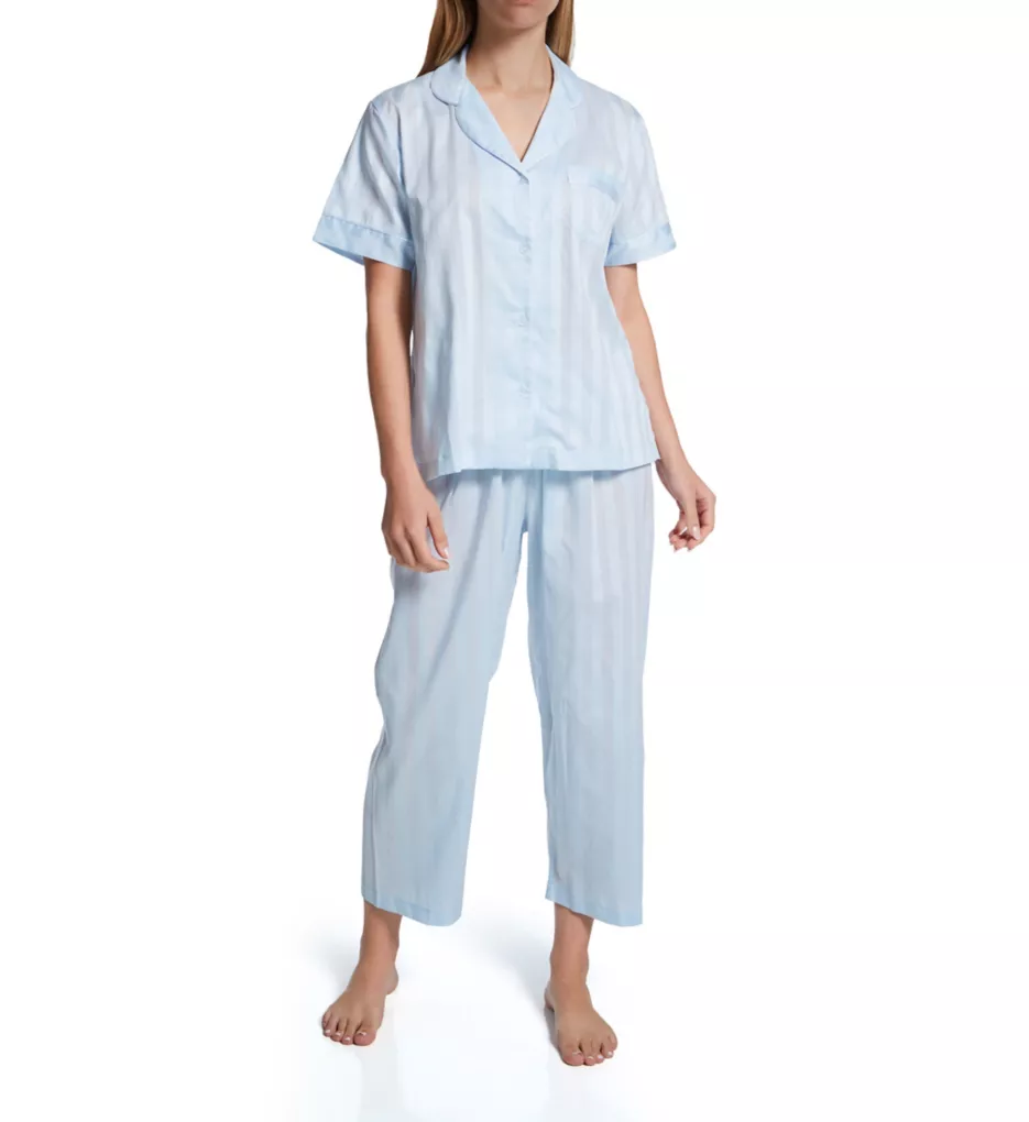 Tina's Short Sleeve Pajama Set Blue XS