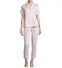 Tina's Short Sleeve Pajama Set Pink XS