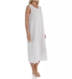 Tina's Sleeveless Long Gown White M