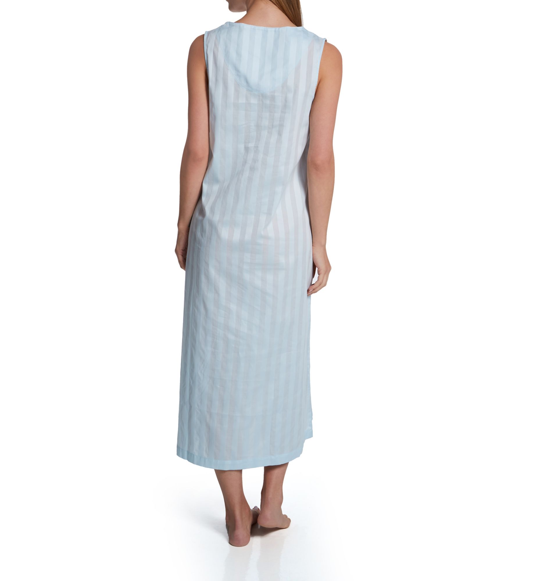 P-Jamas Tina's Sleeveless Long Gown Blue S  - Image 2