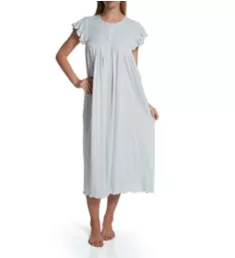 Daisy Smocked Cap Sleeve Nightgown Blue S