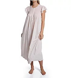 Daisy Smocked Cap Sleeve Nightgown Pink L