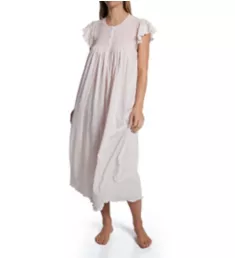 Daisy Smocked Cap Sleeve Nightgown Pink L