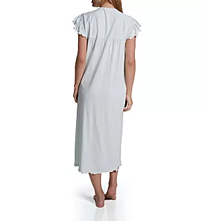 Daisy Smocked Cap Sleeve Nightgown Blue XS
