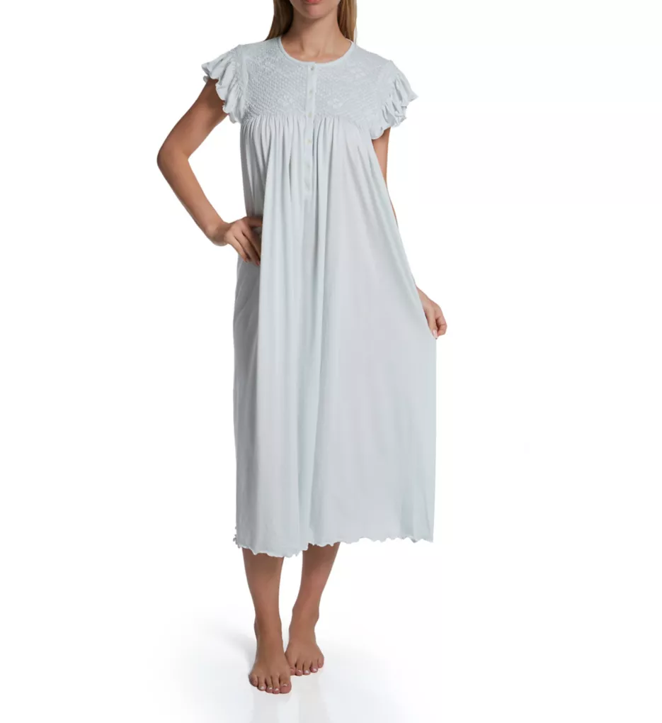 P-Jamas Daisy Smocked Cap Sleeve Nightgown Daisy