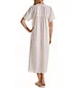 P-Jamas Ines Smocked Short Sleeve Nightgown Ines - Image 2