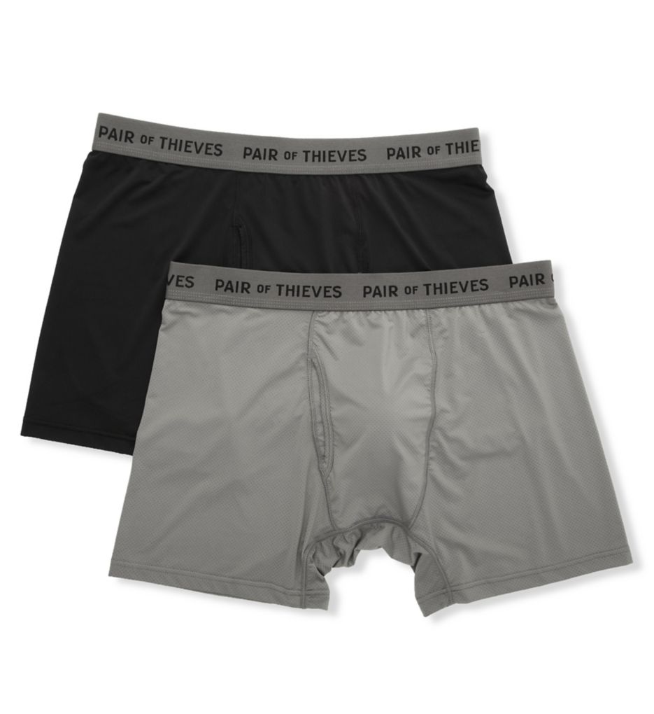 Super Fit Boxer Brief - 2 Pack BKHG XL by Pair of Thieves