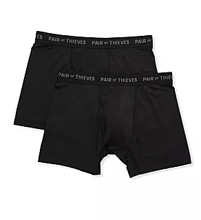 Super Fit Boxer Brief - 2 Pack BLK S