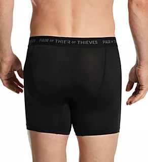 Super Fit Boxer Brief - 2 Pack BLK S