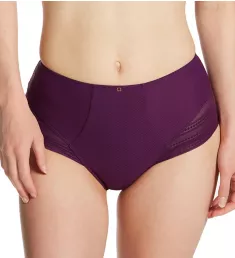 Serene High Waist Brief Panty Aubergine S