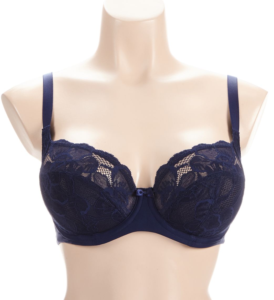 Panache Rocha Low Front Balconnet Bra Navy 32D  - Image 1