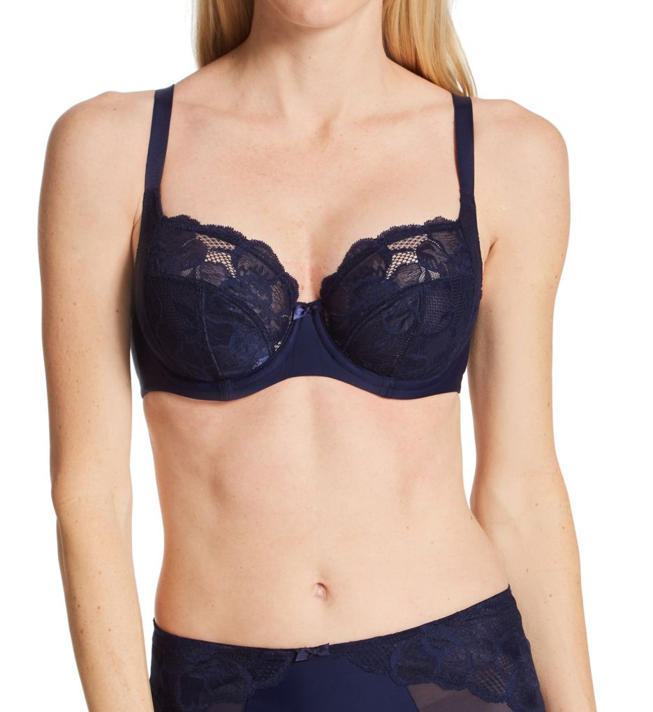 Panache 10341 Rocha Low Front Balconnet Bra - 10341 Peacock Blue