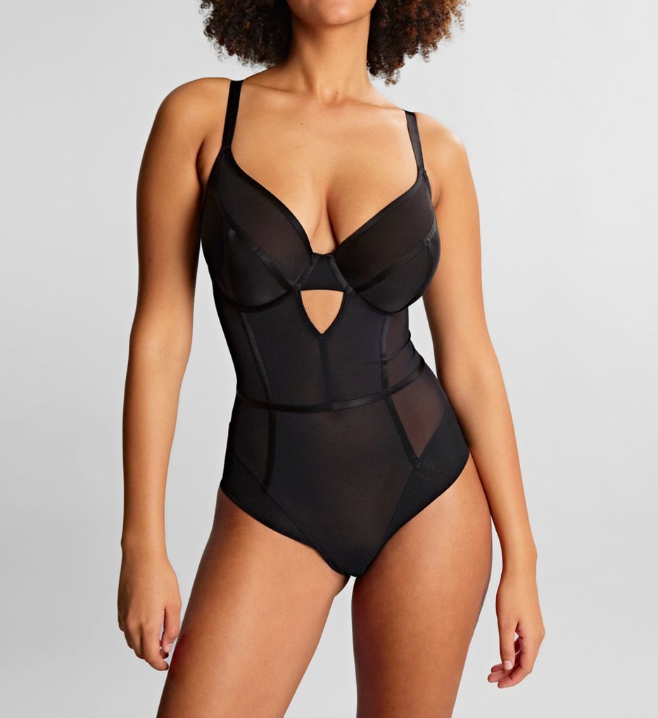 Panache Tango Essence Plunge Bodysuit Obsidian 32G  - Image 1