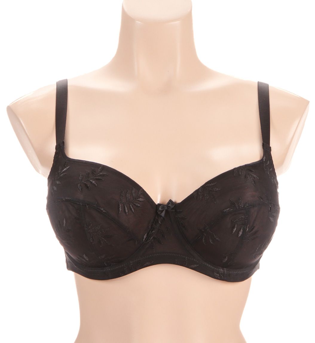 Panache SuperBra Tango II Underwire Balconnet Bra Black 28F  - Image 1
