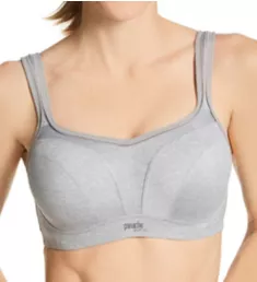 Full-Busted Underwire Sports Bra Grey Marl 28DD