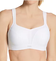 Full-Busted Underwire Sports Bra White 28DD