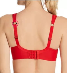 Full-Busted Underwire Sports Bra Fiery Red 28HH