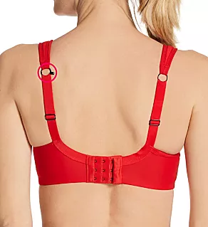 Full-Busted Underwire Sports Bra Fiery Red 36F