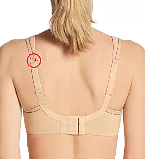 Full-Busted Underwire Sports Bra Latte 30FF