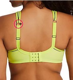 Full-Busted Underwire Sports Bra Lime Zest 28DD