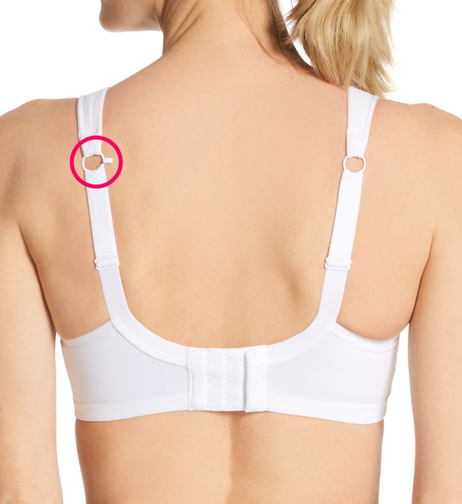 Panache Full-Busted Underwire Sports Bra White 28DD  - Image 2