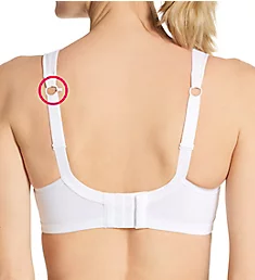 Full-Busted Underwire Sports Bra White 28DD
