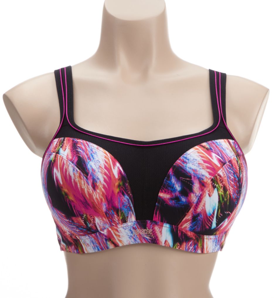 Panache Full-Busted Underwire Sports Bra Galaxy Print 28DD  - Image 1