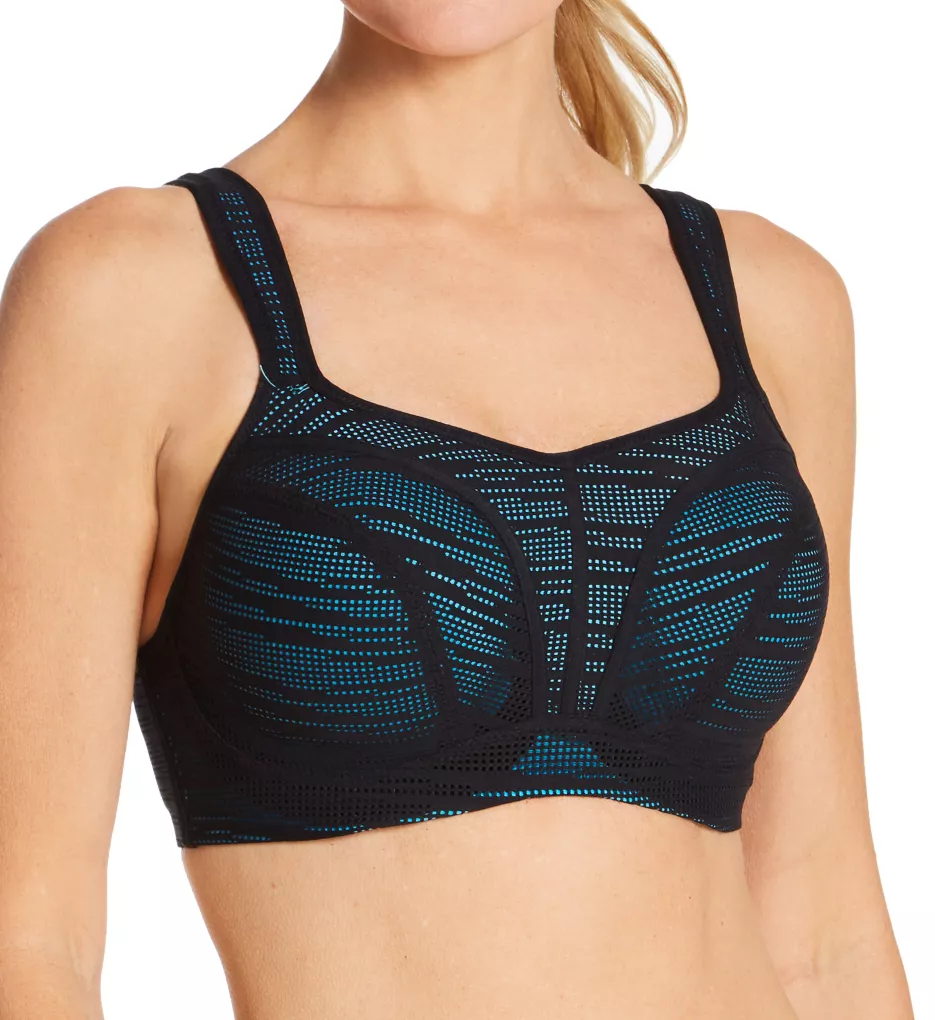 Panache 5021 Full-busted Underwire Sports Bra 38 FF Grey 38ff for