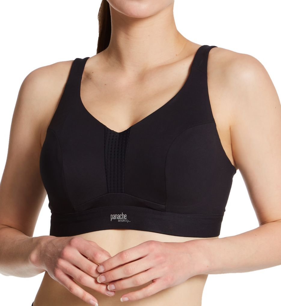 Sculptresse Non-Padded Sports Bra in Black - Busted Bra Shop