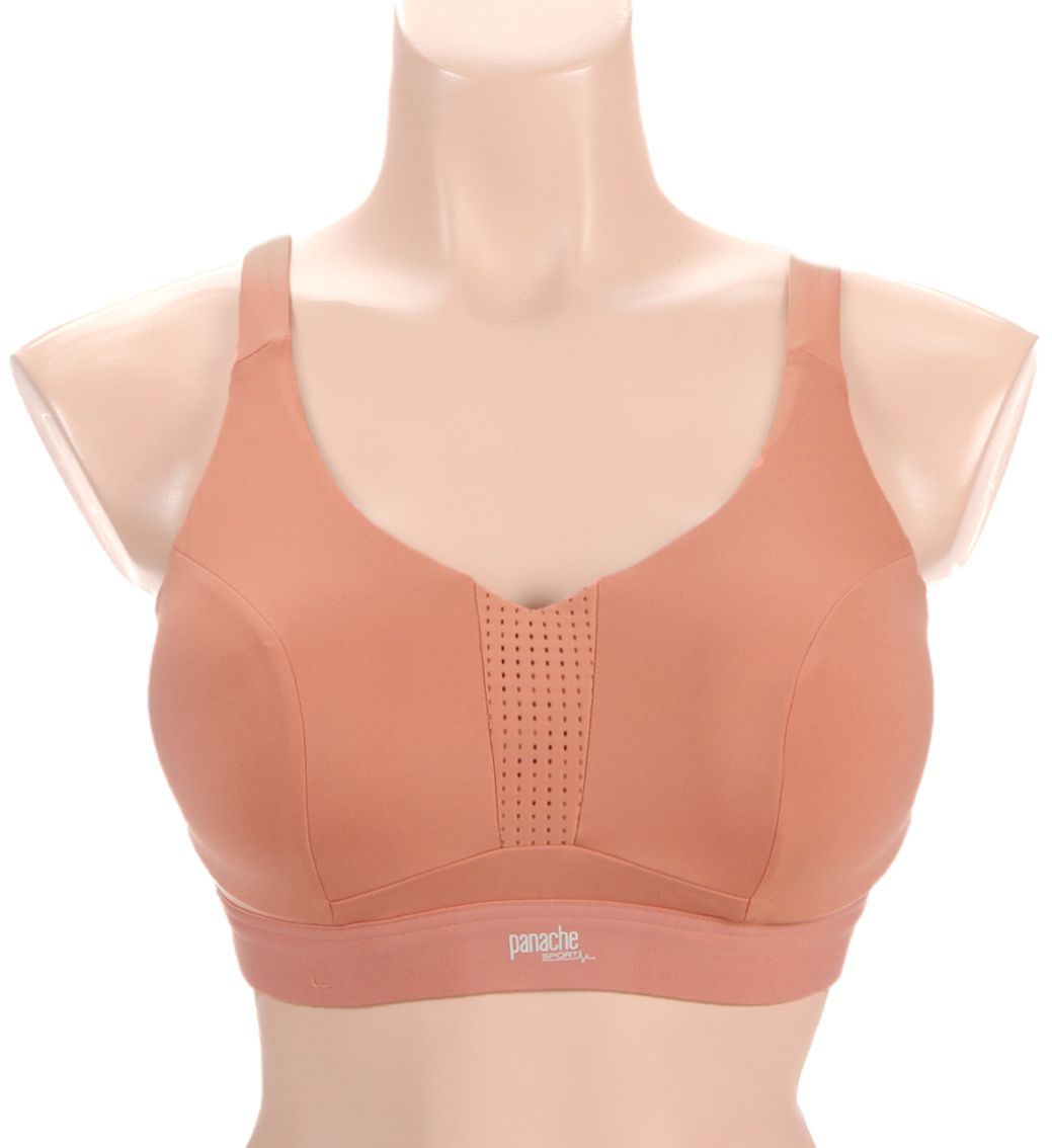 Panache Ultra Perform Non Padded Sports Bra Sienna Rose 38H  - Image 1