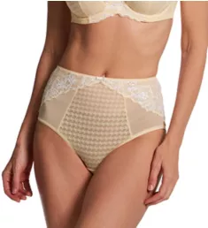 Envy Deep Brief Panty Lemon/White S