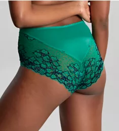 Envy Deep Brief Panty Emerald/Leopard M