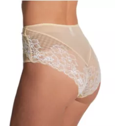 Envy Deep Brief Panty Lemon/White S