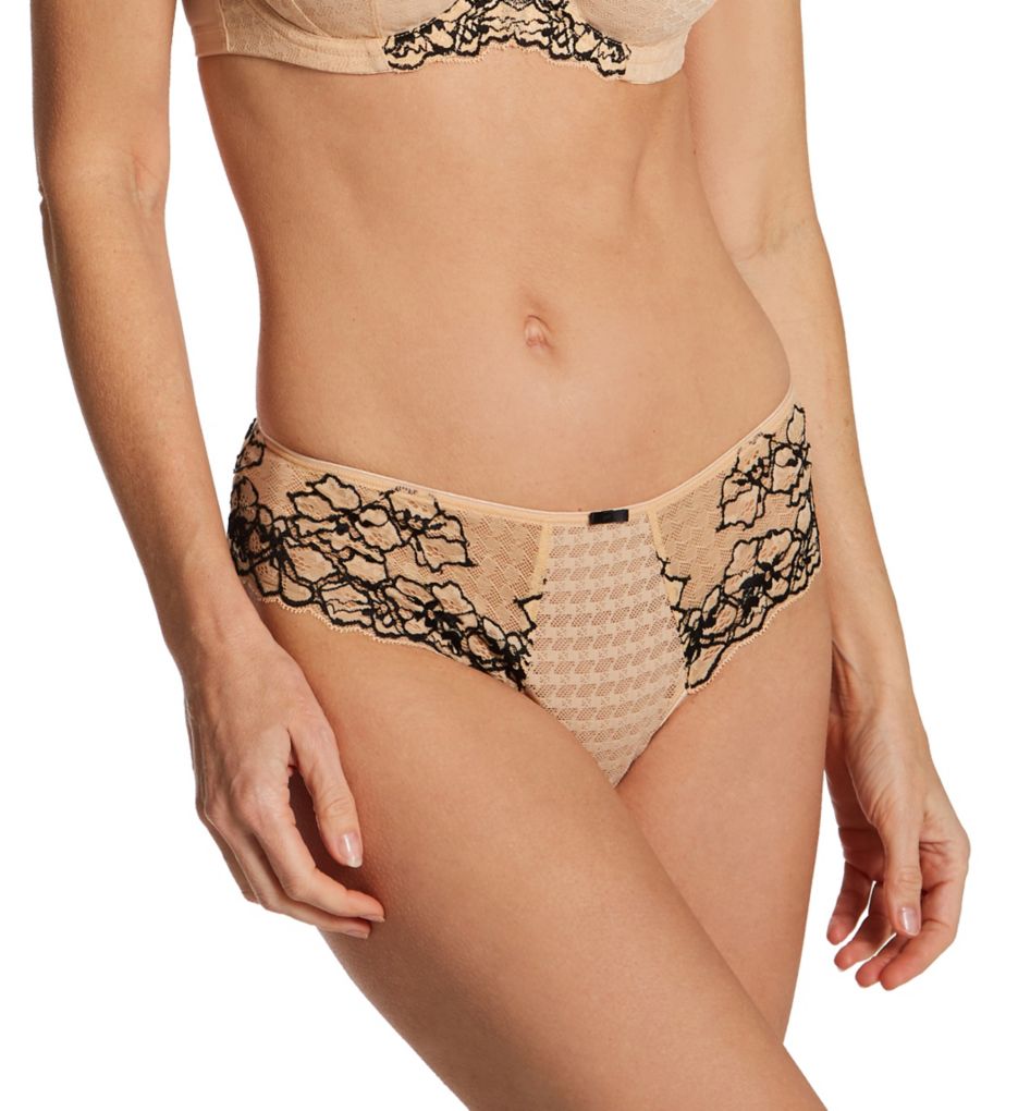 Panache Women's Envy Thong Panty in Beige | Plus Size 3XL | HerRoom.com