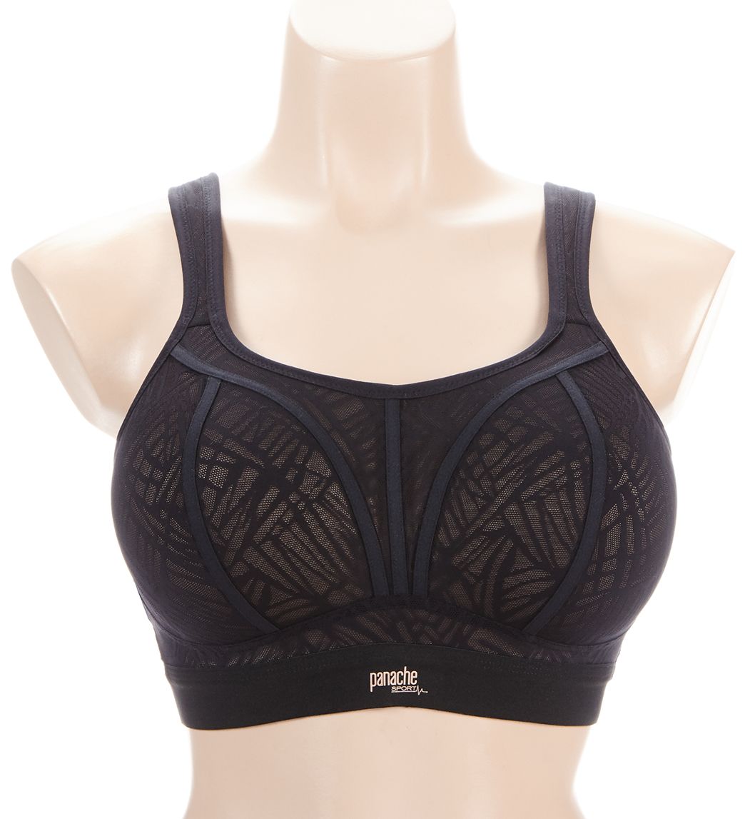 Panache Non Wired Sports Bra Black Latte 38B  - Image 1